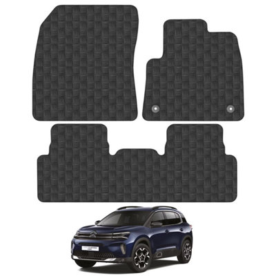 Citroen C5 Aircross 2019-Onwards Car Floor Mats Rubber Tailored Set Heavy-Duty