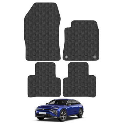 Citroen C5X 2022-Onwards Car Floor Mats Rubber Tailored Fit Set Heavy-Duty 4pcs