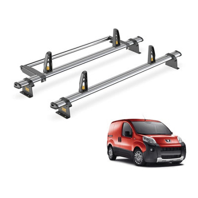 Citroen Nemo 2 Bar Roof Rack + Ladder Roller for 2008+ - Van Guard Trade