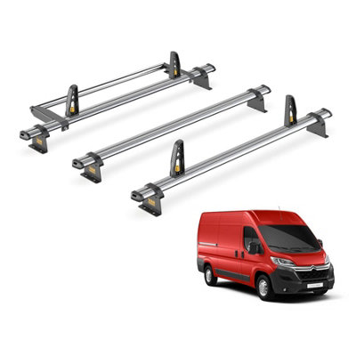 Citroen Relay 3 Bar Roof Rack + Ladder Roller for 2006+ (Only for H1/H2 Roof Height Models) - Van Guard Trade