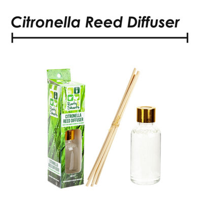 Citronella Reed Diffuser 30ml Outdoor Insect Repellent, 8cm