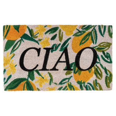 Citrus Floral Designer 'Ciao' Floor Mat 45cm x 75cm