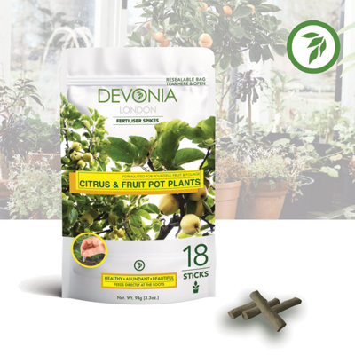 Citrus & Fruit Fertiliser / Fertilizer 18x Sticks Slow-Release Plant Food by Devonia
