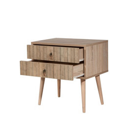 City Bedside Table Natural - Vivense