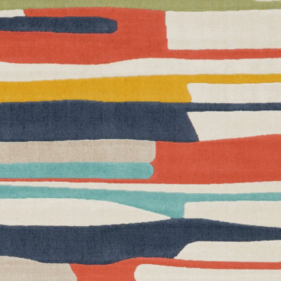 City-Modern Orange Yellow Grey Graphic Living Dining Bedroom Rug 200 x ...