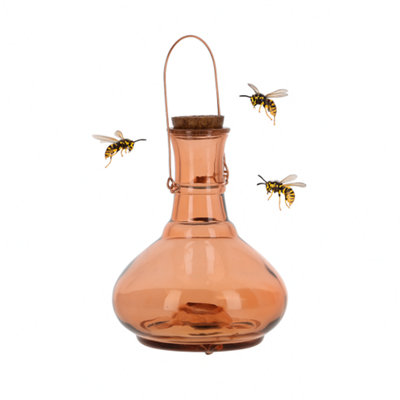 CKB LTD 1x Extra Large Wasp Trap Catcher - Glass Honey Pot Bulbous ...