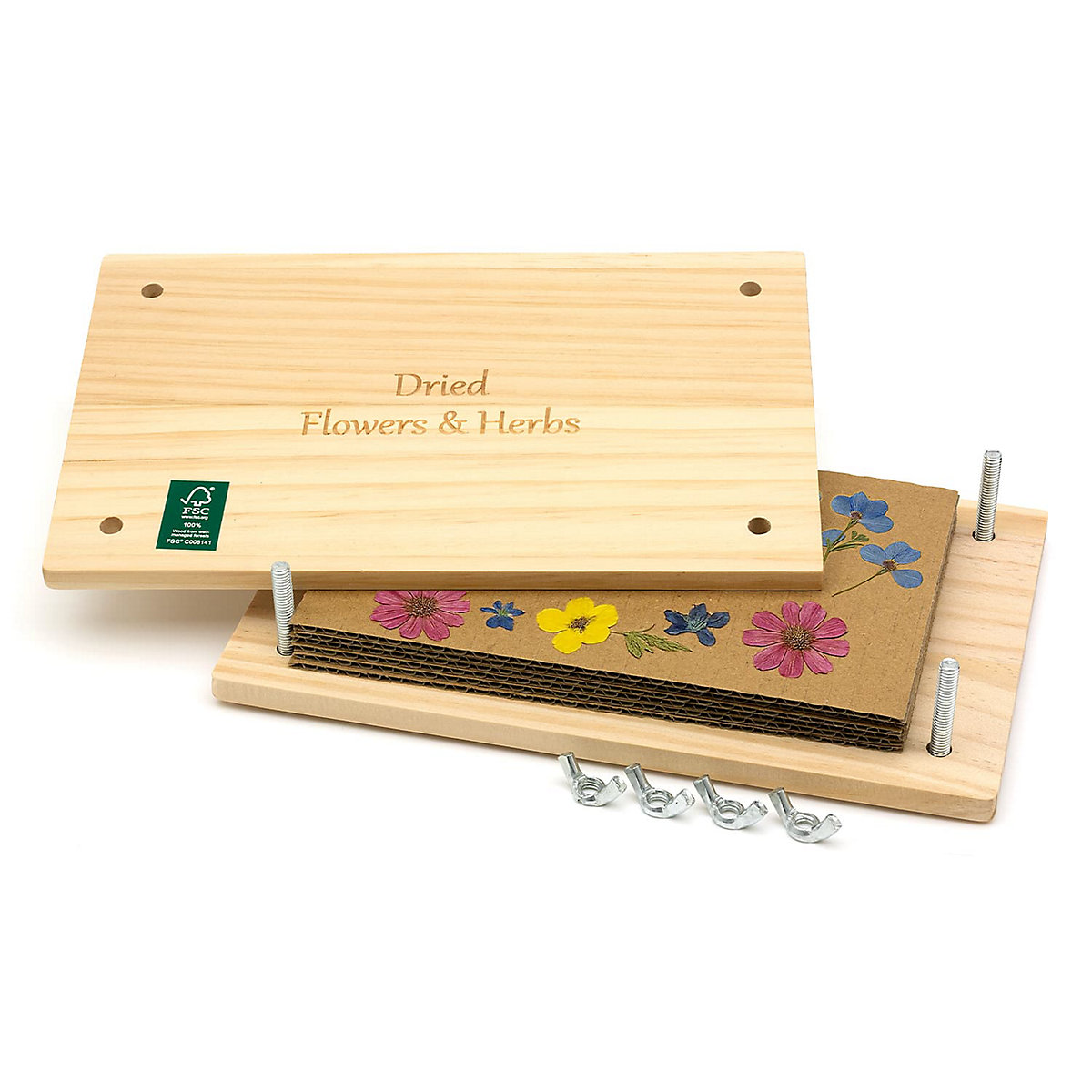 John Adams | Flower Press: press and preserve garden flowers and leaves with a traditional wooden press | Arts & Crafts | Ages 7+, Red John Adams | Flower Press: press and preserve garden flowers and leaves with a traditional wooden press | Arts & Crafts | Ages 7+, Red