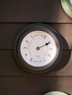 CKB LTD Traditional Nautical Tide Clock Weather Resistant Indoor and ...