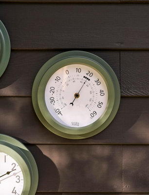 CKB LTD Vintage Outdoor Wall Garden Thermometer Indoors & Outdoor ...