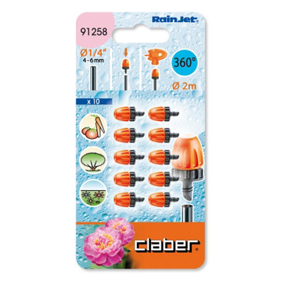 Claber 91258 Micro Mist Sprayers. Pack of Ten