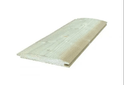 Cladding Loglap Spruce Cladding (L) 4.2m (W) 96mm (T) 19mm Pack of 6 pieces