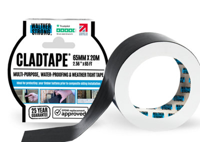 CladTape.  Cladding Batten Water and Moisture Rot Protection Tape. Non-Butyl. 50mm x 20mtr