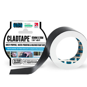 CladTape.  Cladding Batten Water and Moisture Rot Protection Tape. Non-Butyl. 50mm x 20mtr