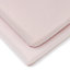 Clair de Lune Pink 2 Pack Cot Bed Sheets