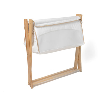 Clair de Lune White Organic Folding Crib