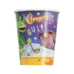 Clangers Gulp Paper Party Cup (Pack of 8) Multicoloured (One Size)