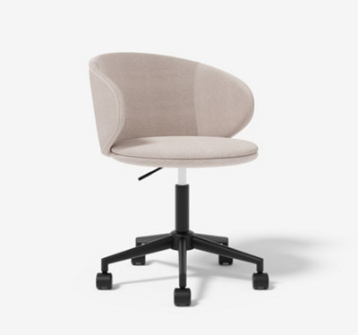 Clara Home Office Chair in Natural Weave Fabric