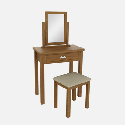 Clara Rustic Oak Dressing Table