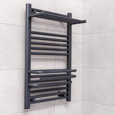 Clarissa Anthracite Heated Towel Rail - 800x500mm - 3