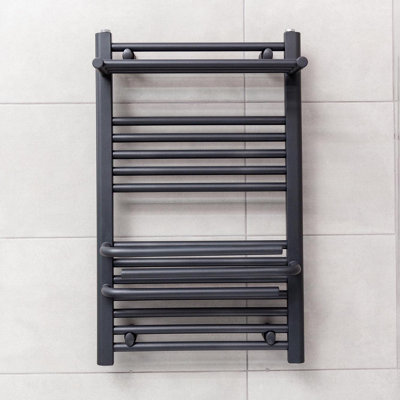 Clarissa Anthracite Heated Towel Rail - 800x500mm - 4