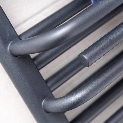 Clarissa Anthracite Heated Towel Rail - 800x500mm - 5