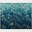 Clarissa Hulse Kitchen Splashback Meadow Grass Blue Toughened Glass (W) 900 x (L) 750mm