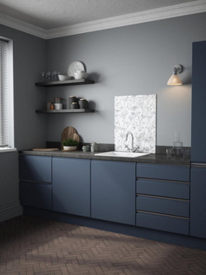 Clarissa Hulse Kitchen Splashback Wild Chevril Chalk Toughened Glass (W) 600 x (L) 750mm