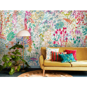 Clarissa Hulse Serendipity Kaleidoscope Floral Multicoloured Fixed Size Mural