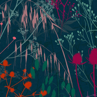 Clarissa Hulse Summer Border Rainbow Wallpaper