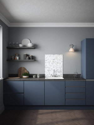 Clarissa Hulse Wild Chevril Chalk Self Adhesive Toughened Glass Kitchen ...