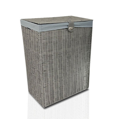 Clothes basket with clearance lid