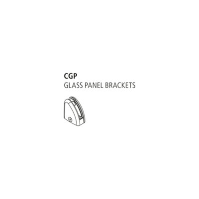 Clarity Chrome Clamps for 8mm Glass Stair and Landing Panels (H) 47mm (W)44mm (T) 25mm