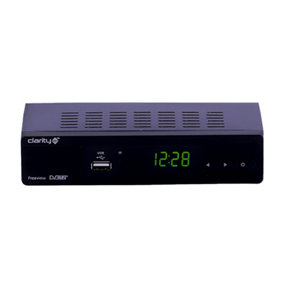 Clarity Freeview Box Set-Top Digibox with Full HD Channels, HDMI, USB and SCART