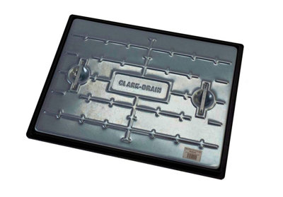 Clark Drain 600mm x 450mm 10T Galvanised Steel Manhole Cover & Frame PC6CG Overall Size including Frame is 663mm x 513mm