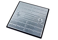 Clark Drain 600mm x 600mm 5T Galvanised Steel Manhole Cover & Frame PC7BG Overall Size including Frame is 663mm x 663mm