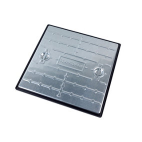 Clark Drain 600mm x 600mm 5T Galvanised Steel Manhole Cover & Frame PC7BG Overall Size including Frame is 663mm x 663mm