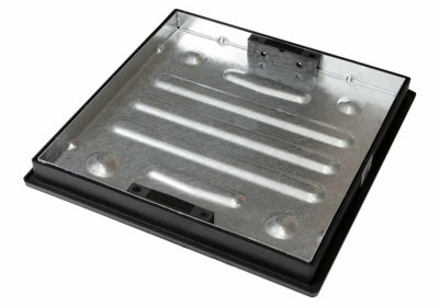 Clark Drain Recessed Block Paving Manhole Cover  CD450/46SL 450mm x 450mm x 46mm Overall Size 580mm x 580mm x 54mm