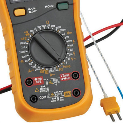 Clarke CDM45C 11 Function Digital Multimeter with Temperature Probe