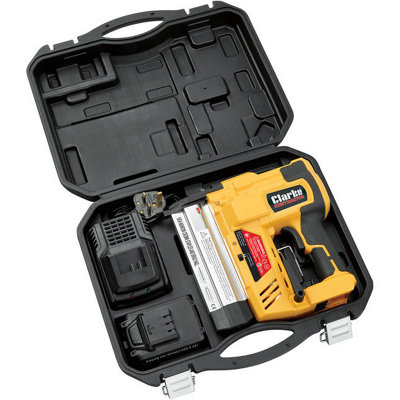 Clarke Contractor CONSN18LiC 18V Li-Ion Stapler/Nailer with 1 x 2Ah Battery