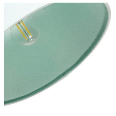 Classic 10 Inch Duck Egg Linen Fabric Drum Table/Pendant Lamp Shade 60w Maximum