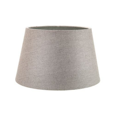 Classic 10 Inch Grey Linen Fabric Drum Table/Pendant Lamp Shade 60w