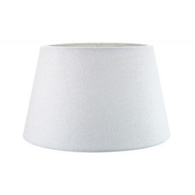 Classic 10 Inch White Linen Fabric Drum Table/Pendant Lamp Shade 60w Maximum