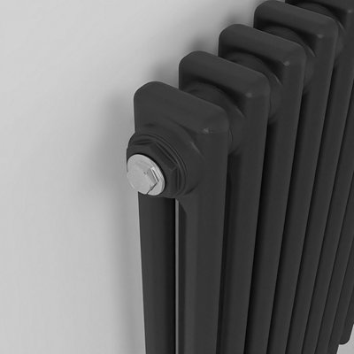 Classic 2 Column Cast Iron Inspired Radiators Anthracite for Central ...