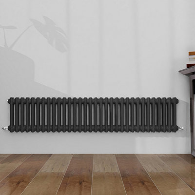 Classic 2 Column Cast Iron Inspired Radiators Anthracite for Central ...