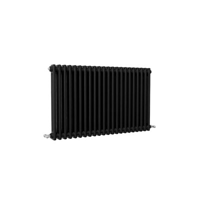 Classic 2 Column Cast Iron Inspired Radiators Black for Central Heating ...