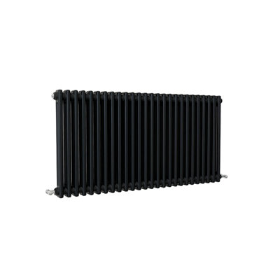 Classic 2 Column Cast Iron Inspired Radiators Black for Central Heating ...