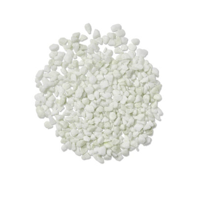 Classic 20 mm Bulk Bag 850 kg Premium Chippings - 10-20 mm White Dolomite Spar - L100 x W100 x H80 cm