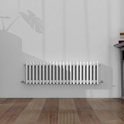 Classic 3 Column Cast Iron Inspired Radiators White for Central Heating ...