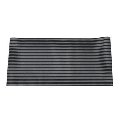 Classic Black and Grey Stripes Non Pasted Removable PVC Contact Wallpaper Roll 950cm