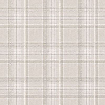 Classic Check Wallpaper In Ivory